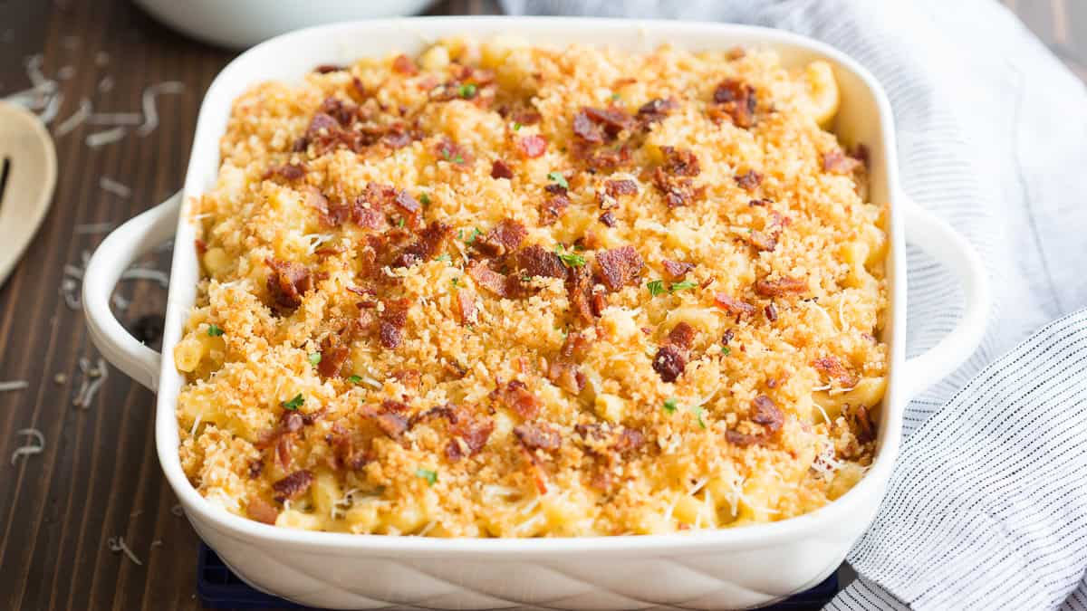 This baked mac and cheese recipe makes a rich, affordable meal everyone asks for on repeat.
