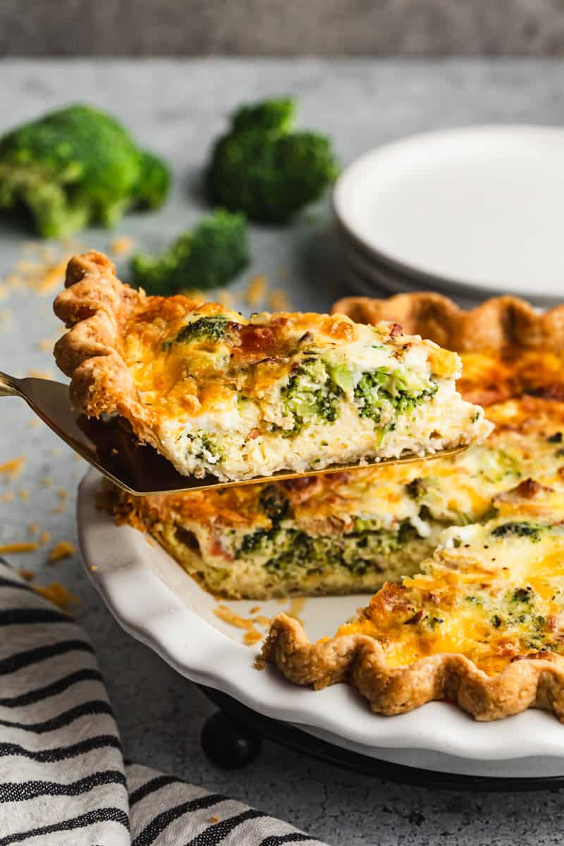 This Broccoli Cheddar Quiche is a savory, spring-ready brunch option that everyone will love.