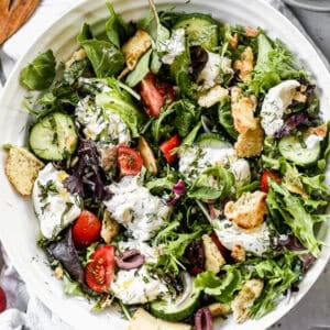 Burrata Salad is a quick spring dish that feels special enough for guests but easy enough for a weeknight.