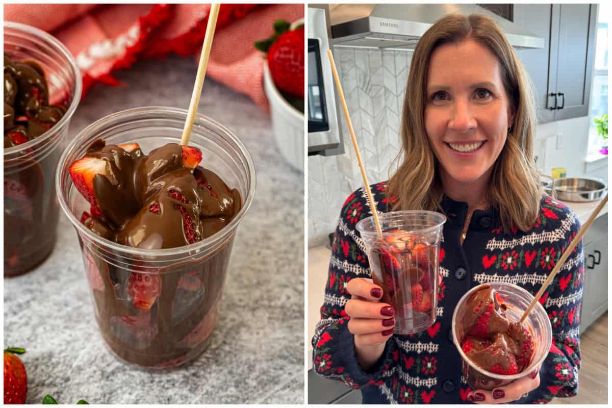 This easy Chocolate Strawberry Cup is perfect for a fun dessert anytime, but fancy enough for an event. Serve it to a group or let your kids help, everyone is a winner with this treat!