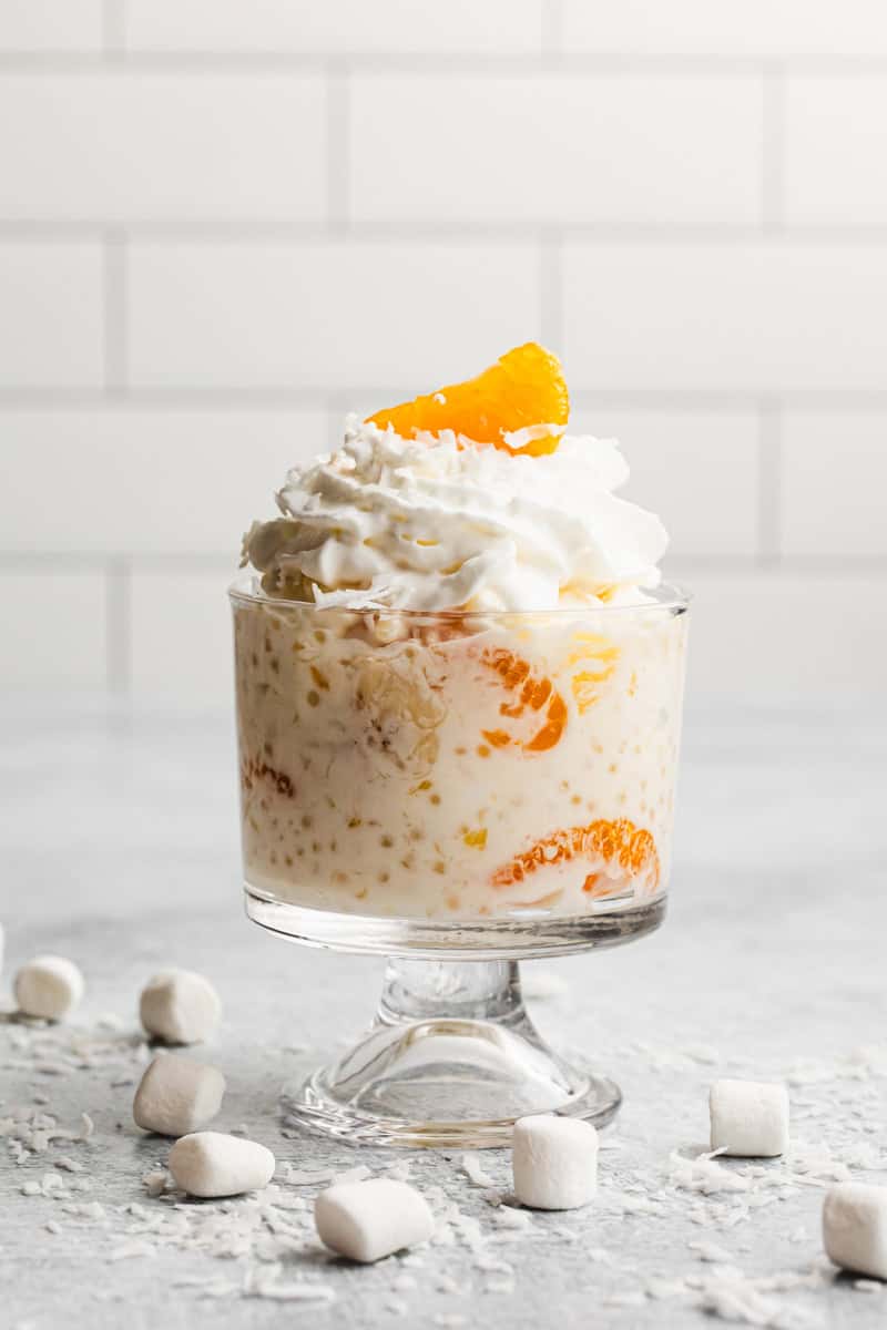 This Frog Eye Salad recipe is a nostalgic potluck favorite that is easy to make ahead for Easter.