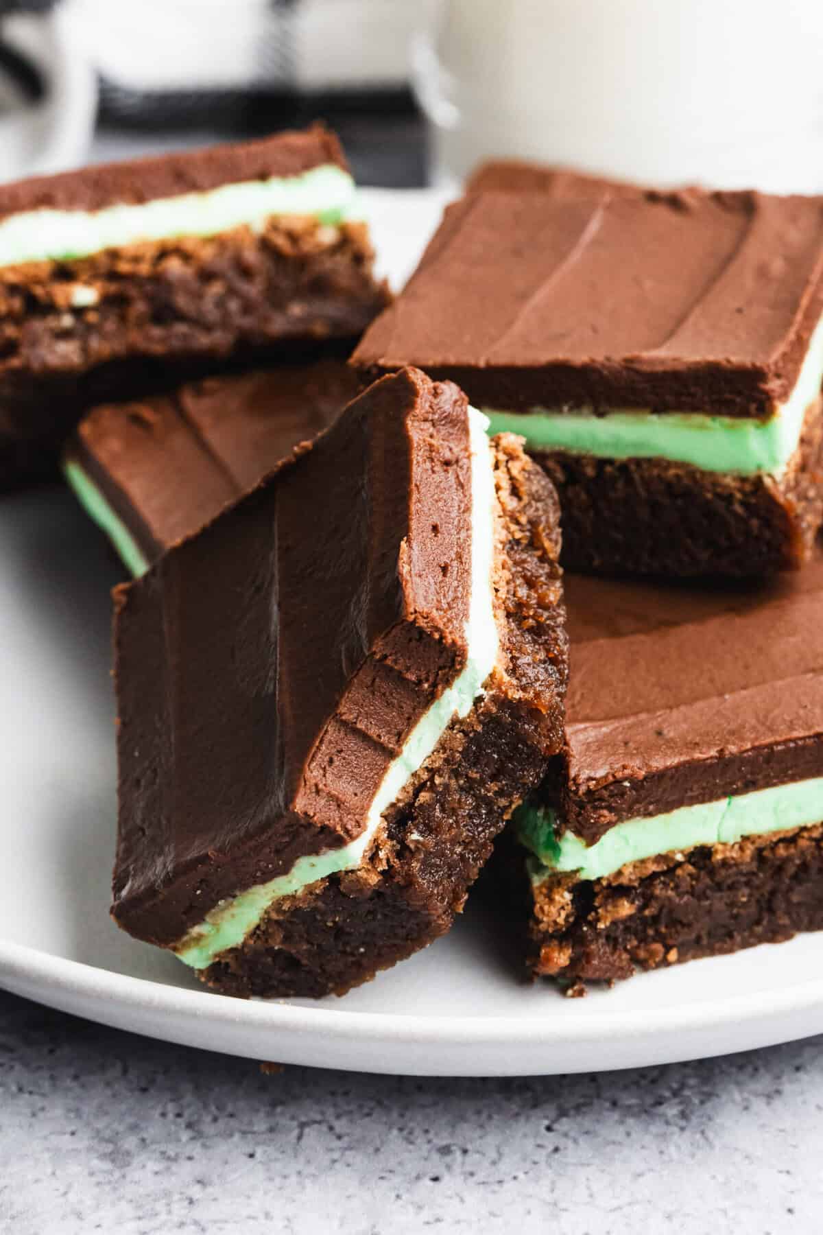 Mint Brownies are an easy festive treat for parties, dessert trays, or an after dinner sweet.