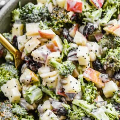 This Broccoli Apple Salad recipe is a crisp, fresh side that balances rich Easter mains and stays great after chilling.