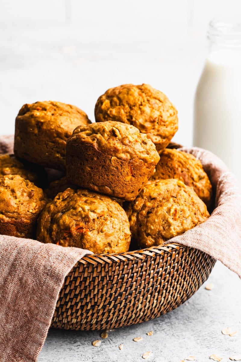 Healthy Carrot Muffins are a wholesome make-ahead brunch recipe that adds a lighter spring option to the table.
