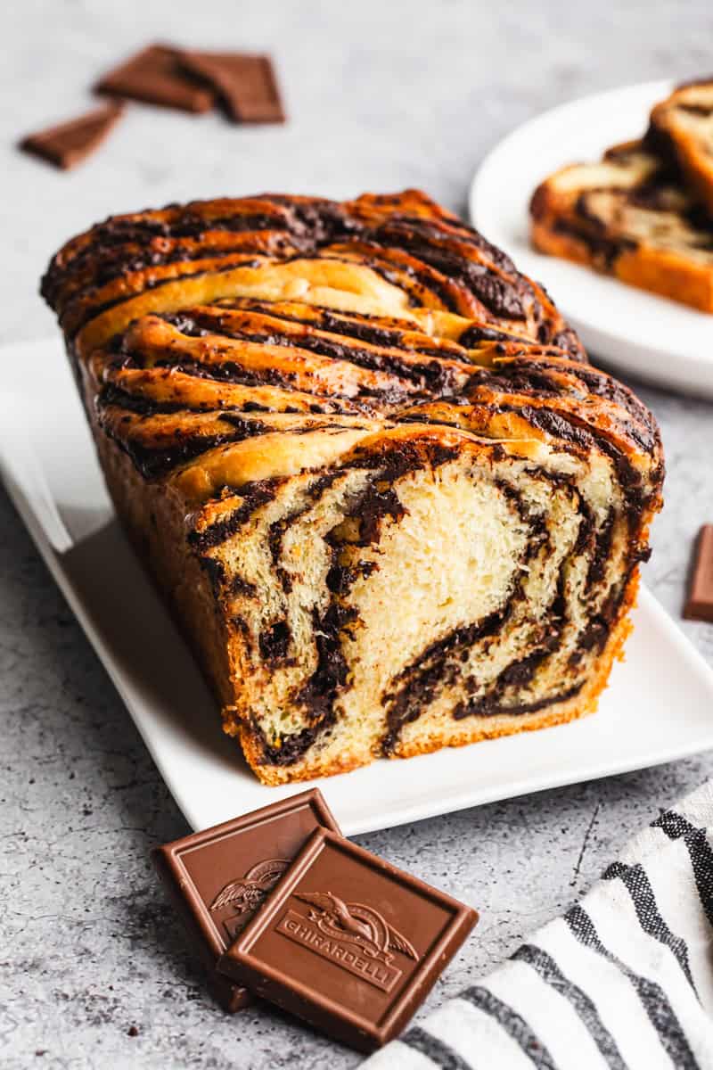 Chocolate Babka is a special make-ahead brunch bake that is perfect for slicing and serving with coffee.