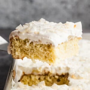 This coconut tres leches cake is the easiest make-ahead Cinco de Mayo dessert- cool, creamy, and totally crowd-pleasing.
