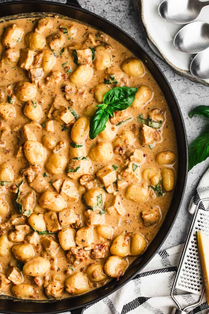 Creamy Chicken and Gnocchi is a cozy, fast dinner that tastes like it simmered all day.