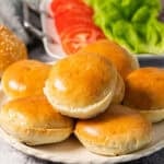 This easy Hamburger Buns recipe couldn't be easier to make and they take your average burger to something truly special. Try it once and you will never want to buy them from the store again!