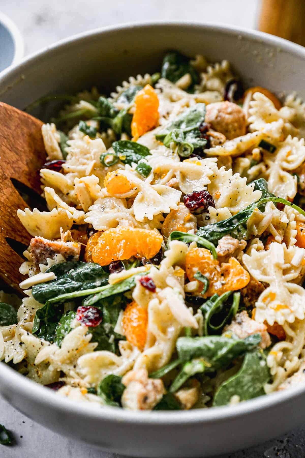 Healthy Chicken Pasta Salad is a satisfying make-ahead meal or side dish for busy summer days when no one wants complicated.