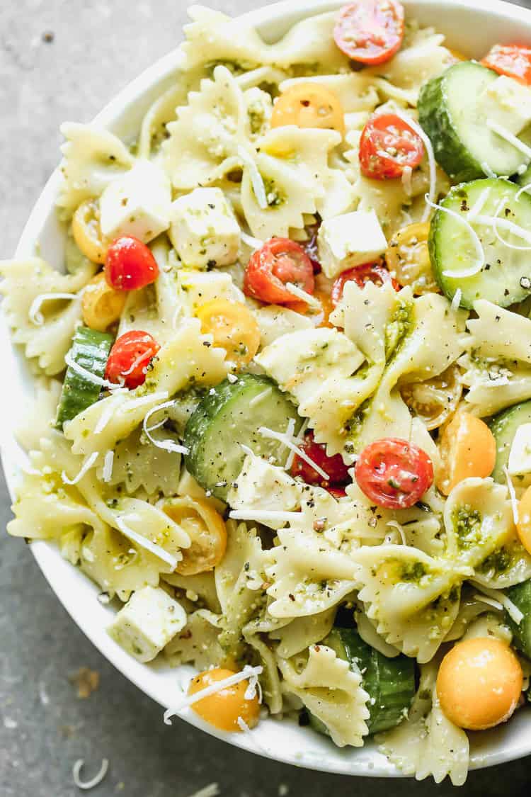 Pesto Pasta Salad is a fresh and easy basil-packed recipe for picnics, potlucks, or simple dinners that need a little upgrade.