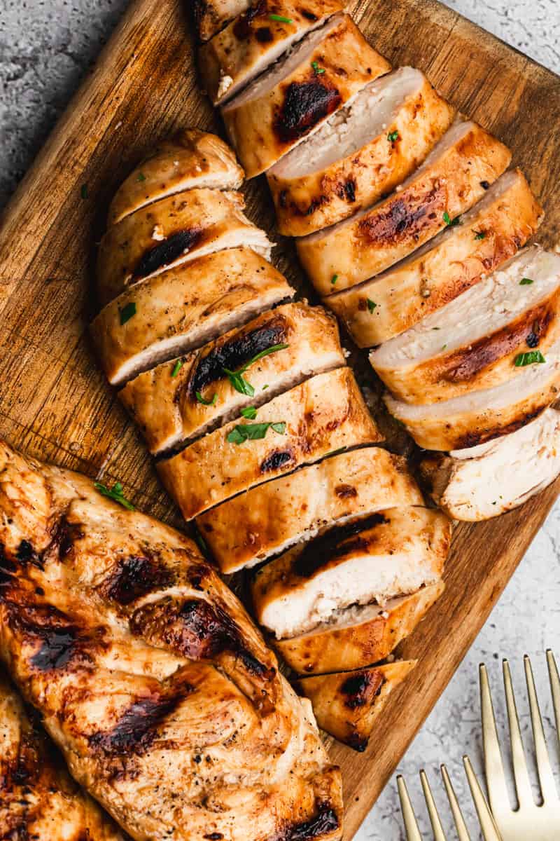 This Grilled Chicken Marinade recipe is an easy way to make grilled chicken extra flavorful, tender, and perfect for cookouts.