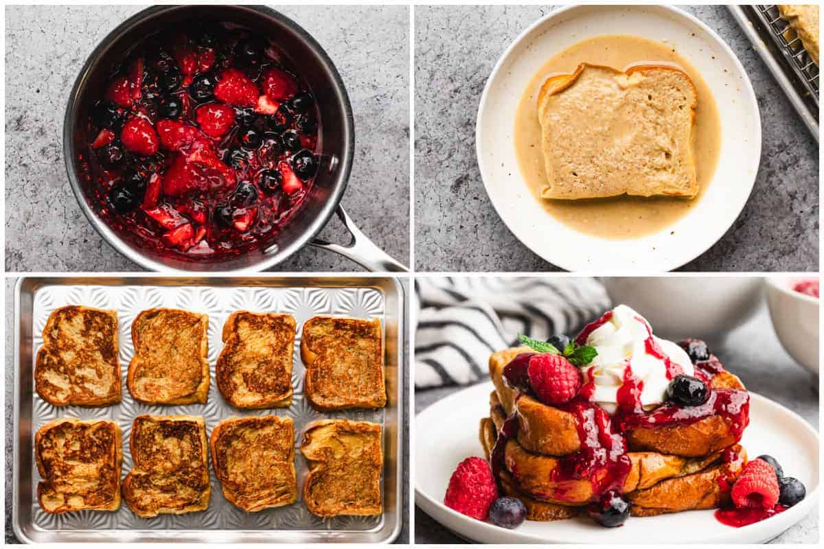 This recipe is so easy- serve it family-style with toppings so everyone can build their perfect Mother’s Day plate.