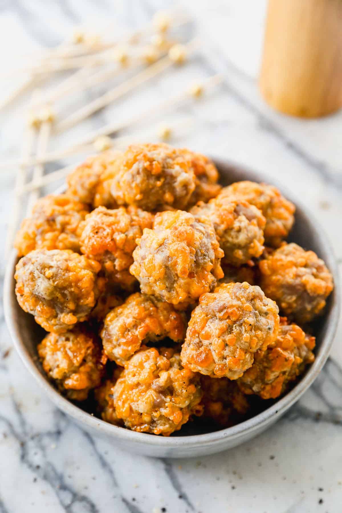 Sausage Balls are an easy prep-ahead savory brunch bite that can be made in advance or frozen for simpler hosting.