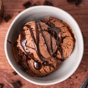 This homemade Chocolate Ice Cream is rich, creamy, and easy to make!