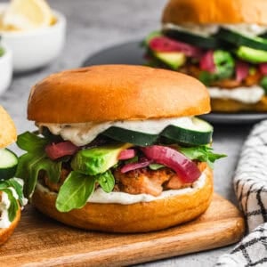 The best Salmon Burgers are made from high quality salmon and flavorful seasoning to make each burger incredible!