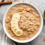 This Egg White Oatmeal is creamy, thick, and gives you a boost of protein that will help keep you full all day.