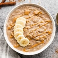 This Egg White Oatmeal is creamy, thick, and gives you a boost of protein that will help keep you full all day.