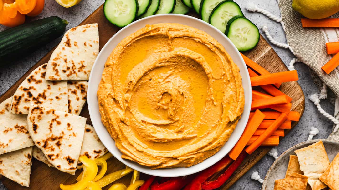 This Harissa Hummus Will Change Your Snack Game Forever