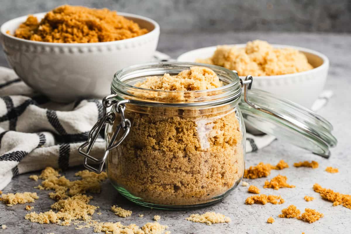 Our Homemade brown sugar recipe takes 5 minutes to make and lasts for months!