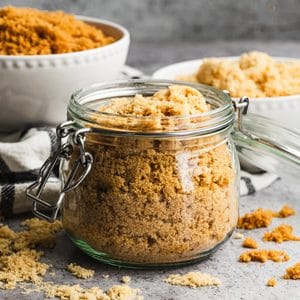 Learn how to make brown sugar by combining granulated sugar and molasses. It's so easy and comes in handy in a pinch!